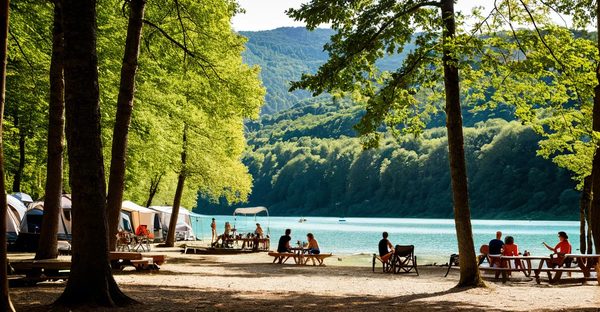 Camping aix-les-bains : détente et activités au bord du lac